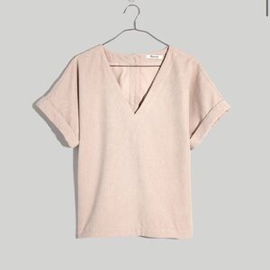 NWT! Madewell Corduroy V-Neck Top. Sz XS